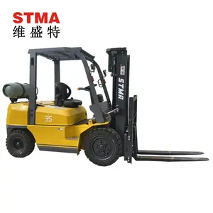 STMA汽油叉车fg30 液化石油气 (lpg叉车 3.5 吨 3m二级桅杆和充气轮胎