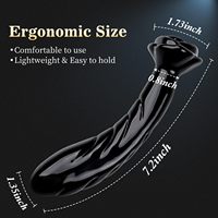 Masturbateur féminin A Rose, grand plug anal en verre, faux pénis, masturbateur anal vestibulaire, jouet sexuel pour adultes, vente en gros