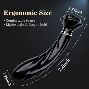 A Rose female masturbator <b>large</b> glass anal plug false penis posterior vestibular anal masturbator adult sex toy Wholesale - Product Image 5