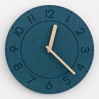 Horloge Murale Moderne Simple Sans Perçage, Couleur Morandi, pour Salon, Meuble TV, Entrée, Décoration Transfrontalière