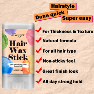 Bâton de cire capillaire personnalisé avec logo, contrôle des frisottis et pommade coiffante <span class=keywords><strong>pour</strong></span> enfants, femmes et hommes, fabricant de chignon, crème coiffante - Product Image 3
