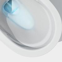 Offre Spéciale – WC Monobloc en Céramique Blanc à Poser au Sol, Design Moderne et Simple, avec Siphon en S et Qualité Supérieure