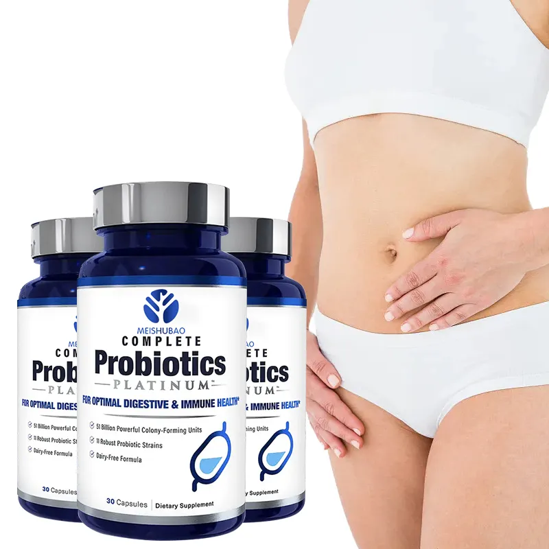 OEM mulheres probióticos suplemento probióticos lactobacillus suplemento Promover a digestão Saúde intestinal Vaginal Probióticos Cápsulas