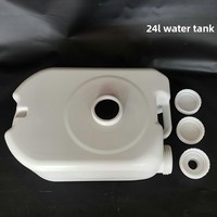 Évier portable de camping avec distributeur de savon et porte-serviettes, capacité de 20 à 45 gallons, multifonctionnel, en PP, grand modèle droit