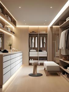 Armoires modernes et légères en MDF de luxe Meuble vestiaire portable et pliant pour chambre à coucher et salon à la maison ou à l'hôtel - Product Image 6