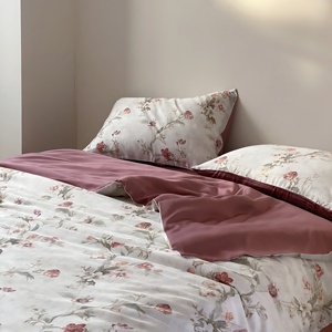 Bán buôn siêu mềm Lyocell bông Duvet cover Set Vua kích thước với nhà máy in hoa trang trí nội thất bộ đồ giường đặt - Product Image 5