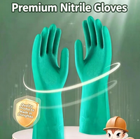 Vente flash - Gants de protection en nitrile imperméables et résistants à l'huile à manches longues