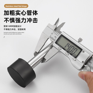 Stainless Steel Door Stopper Floor Mount Minimalist Design Durable Crash Barrier For Large Glass Doors - Product Image 3