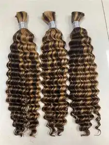 Beli tenun rambut jumlah besar untuk dijual di Jinan, grosir ekstensi rambut jumlah besar, grosir rambut manusia keriting Afro