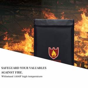 CUSTOM Fireproof and Waterproof <b>Document</b> <b>Bag</b> Home Office School Secure Filing and Storage Solution - Product Image 2