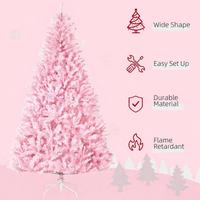 Sapins de Noël artificiels roses de haute qualité, base en acier à ouverture automatique, télécommande, écologiques, pour la décoration intérieure de Noël