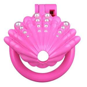 อุปกรณ์ล็อคองคชาตแบบสายรัด ANOSX รุ่น Chastity Cage Scallop อุปกรณ์รักษาพรหมจรรย์สำหรับผู้ชาย แบบง่าย ใช้กับกุญแจล็อคอวัยวะเพศชาย ของเล่นทางเพศ BDSM สำหรับผู้ชาย - Product Image 6