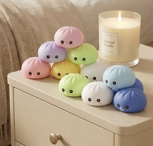 Jouet Squishy Mignon en Forme de Boulette qui Souffle des Bulles, Jouet Sensoriel Anti-Stress Doux à Presser en Forme de Pain, Cadeau Idéal pour Enfants et Adultes - Meilleure Vente - Product Image 5