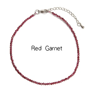 YMJ gökkuşağı taş Garnet Lapis Apatite Opal taş boncuk zincir halhal 2mm temizle kuvars kristal top kadınlar için boncuklu halhal - Product Image 2
