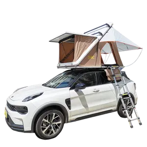 DAC impermeabile leggero campeggio auto pieghevole tetto in alluminio guscio duro tenda da tetto