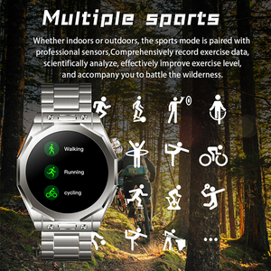 Nouvelle <span class=keywords><strong>montre</strong></span> intelligente Z83 Max en acier inoxydable, écran AMOLED de 1,52 pouce, <span class=keywords><strong>chargeur</strong></span> sans fil, boussole, température corporelle, extérieur, homme, étanche IP68 - Product Image 4