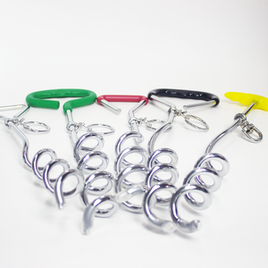 庭の芝生のためのスパイラル接地アンカーヘビーデューティ合金鉄筋フェンスフェンスガーデンスパイク屋外犬タイダウン - Product Image 2