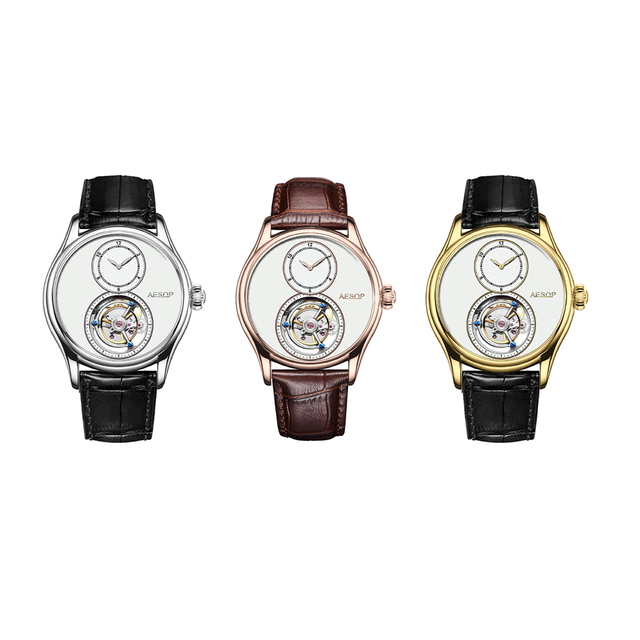 OEM/ODM New Design Men's Skeleton Tourbillon Watch Luxury Sapphire 316L Stainless Steel Waterproof Mechanical Wrist Watches