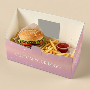Scatola Personalizzata per Sandwich Usa e Getta, Ecologica, in Carta, per Burger, Patatine Fritte e Catering - Product Image 6