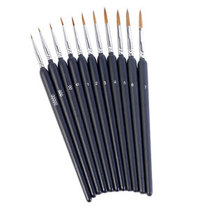 7 pièces de haute qualité en métal porte-crayon pliable ronde tête aquarelle animal pinceau set pour la peinture d’artiste. - Product Image 2