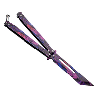 Couteau pliant miniature personnalisé sans verrouillage, porte-clés, outil EDC portable, artisanat métallique, camping en plein air, décoration de la maison, cadeau