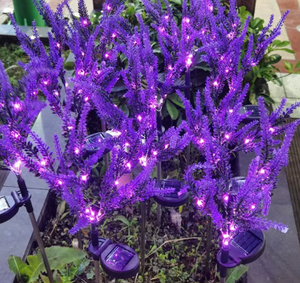 60CM DC24V <span class=keywords><strong>LED</strong></span> <span class=keywords><strong>Solar</strong></span> Lavanda Campo Luz para jardín al aire libre IP65 Clasificación Proyecto de Navidad Iluminación Luz decorativa - Product Image 2