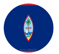 Sous-verres pour porte-gobelets de voiture avec drapeau de Guam, base antidérapante, lot de 2, accessoires intérieurs de voiture pour femmes et hommes