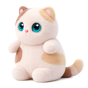 Giocattolo Interattivo Intelligente AI Personalizzabile a Forma di Gatto, Peluche di Lusso con Grandi Occhi, Gattino Calico, Animale di Supporto Emotivo per Bambini - Product Image 1
