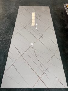 Panel Dinding <span class=keywords><strong>PVC</strong></span> Motif Marmer Cetak Digital Lebar 1220 Modern Tahan Air untuk Penggunaan di Kamar Mandi, Tangga, dan Gudang - Product Image 4