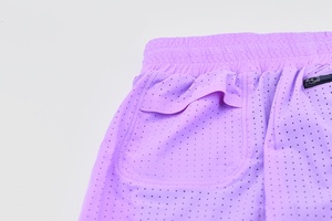 Pantalones Cortos Deportivos 2 en 1 para Hombre, de Secado Rápido, para Gimnasio, Entrenamiento, con Bolsillo Trasero con Cremallera, Logotipo de Marca Personalizado, para Maratón - Product Image 4