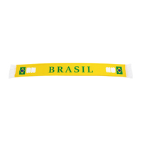 Maßgefertigter Umweltfreundlicher Polyester-Strickschal für Fußballverein-Fans Brasilien zum Anfeuern und als Willkommensgeschenk