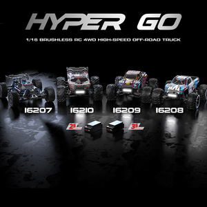 Hyper <span class=keywords><strong>Go</strong></span> 45A ESC Métallique Indépendant Sans Balais 45km/h Vitesse 16208 Voiture RC 1/<span class=keywords><strong>16</strong></span> Portée de Contrôle 80M Course Électrique Haute Vitesse - Product Image 4