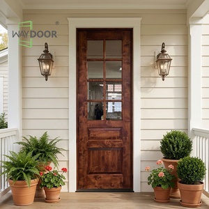 Porte d'Ingresso Vintage <span class=keywords><strong>in</strong></span> <span class=keywords><strong>Legno</strong></span> Massello di Mogano Africano e Quercia con Inserti <span class=keywords><strong>in</strong></span> Vetro per Case, Porta Esterna Singola Standard <span class=keywords><strong>in</strong></span> <span class=keywords><strong>Legno</strong></span> - Product Image 1