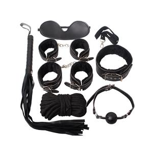 7ピース厚手のぬいぐるみSMボンデージギアセット大人の大人のおもちゃとケーゲルのエクササイズのための拘束 - Product Image 3