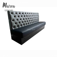 Chaises de restaurant en cuir, sièges de banquette modernes, mobilier de café, ensemble de chaises et canapés, mobilier de salon de restaurant