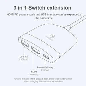Base de Conexión Portátil Hagibis <span class=keywords><strong>Dock</strong></span> TV <span class=keywords><strong>Dock</strong></span> SWC01, USB C a 4K HDMI, Hub USB 3.0 para Nintendo, Laptops, PC, <span class=keywords><strong>iPad</strong></span> - Product Image 2