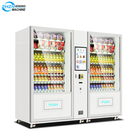 Distributeur automatique noir d'eau et de collations pour aliments et boissons avec système de refroidissement Vente en gros