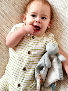 Manta de Algodón Orgánico Multifuncional Stegi Stegosaurus Verde/Blanco 1 Pieza Ropa de Cama para Niños - Product Image 2