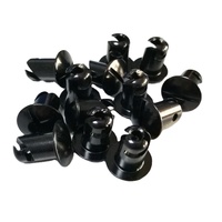 Nouveau Foracing 7/16" Dzus Fastener-0.450" Grip en aluminium noir à quart de tour pour voitures de course