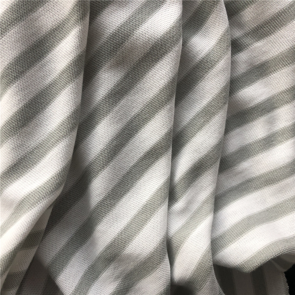Eco-friendly fabric 40S 100% modal yarn-dyed stripe clothes fabric