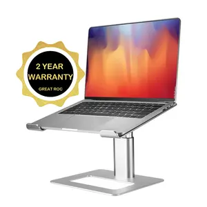 Great Roc Aluminum Laptop Stand Detachable Laptop Mount 11-17 inch notebook computer Height Adjustable Computer Stand riser