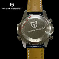 Montre à quartz haut de gamme PAGANI DESIGN PD-1811 avec lunette rotative, verre saphir, bracelet en cuir, étanche, 2025