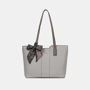Sac fourre-tout pour femme tendance, fermeture éclair simple, imprimé contrasté, grande capacité, sac d'épaule pour étudiant - Product Image 2