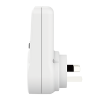 WATTSAVE PM04AU AU Compteur numérique LCD avec prise et prise de courant, moniteur d'électricité domestique 240V 10A, mise à la terre standard, PC