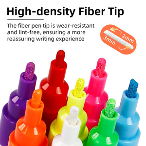 <span class=keywords><strong>Pennarelli</strong></span> a Gesso Liquido a Punta Fine 3mm, <span class=keywords><strong>Pennarelli</strong></span> <span class=keywords><strong>Cancellabili</strong></span> a Secco con Punta Reversibile <span class=keywords><strong>per</strong></span> Lavagne, Finestre, Cartelloni - Product Image 4