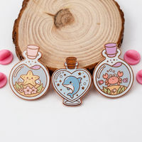 Broches en métal émaillées personnalisées de haute qualité, plaquées or rose, pour artisanat en métal moulé sur mesure