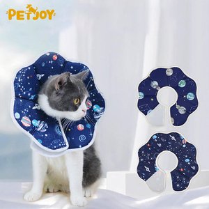 कुत्तों और बिल्लियों के लिए सुरुचिपूर्ण सरल नरम फोल्डेबल रिकवरी शंकु - Product Image 2