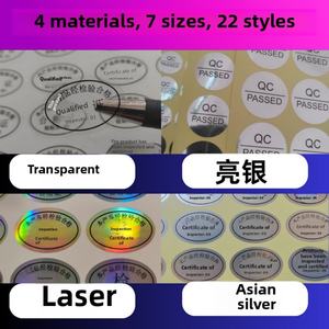 Etiqueta Adhesiva PET Plateada Personalizable al por Mayor, Certificado de Calificación Láser para Inspección de Productos, Velas y Artesanías - Product Image 4