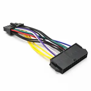 工厂价格1007 18awg 24Pin电源转换适配器电缆定制计算机模块化14Pin至24Pin电源电缆