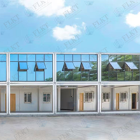 FLKT Maison Modulaire Préfabriquée Pliable et Pratique en Conteneur Maritime, Structure en Acier, Étanche, Ignifuge, Murs Épaissis
